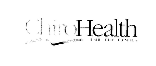 CHIROHEALTH FOR THE FAMILY logo