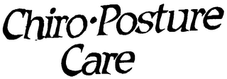 CHIRO.POSTURE CARE logo