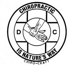 CHIROPRACTIC IS NATURE'S WAY CHIRO-CRAFT DC logo