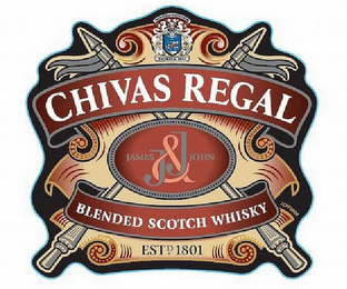 CHIVAS REGAL J&J JAMES JOHN BLENDED SCOTCH WHISKY logo