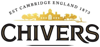 CHIVERS EST CAMBRIDGE ENGLAND 1873 logo