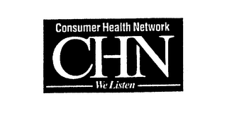 CHN CONSUMER HEALTH NETWORK WE LISTEN logo