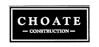 CHOATE CONSTRUCTION logo