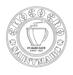CHOCO CRO SAINTMARC ST-MARC CAFE SINCE 1987 logo