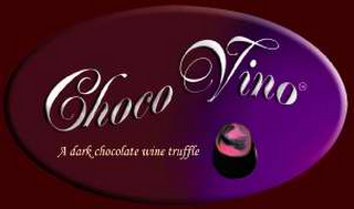 CHOCO VINO A DARK CHOCOLATE WINE TRUFFLE logo