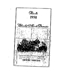 CHOCOLAT NOIR DE DOMAINE ORIGNIE TRINIDAD RECOLTE 1998 logo