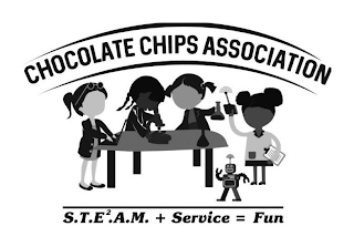 CHOCOLATE CHIPS ASSOCIATION S.T.E².A.M.+ SERVICE = FUN logo