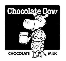 CHOCOLATE COW CHOCOLATE MILK logo