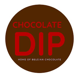 CHOCOLATE DIP HOME OF BELGIAN CHOCOLATE logo