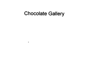 CHOCOLATE GALLERY logo