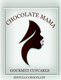 CHOCOLATE MAMA GOURMET CUPCAKES SINFULLY CHOCOLATE logo