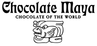 CHOCOLATE MAYA CHOCOLATE OF THE WORLD logo