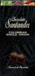 CHOCOLATE SANTANDER COLOMBIAN SINGLE ORIGIN NACIONAL DE CHOCOLATES logo