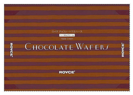 CHOCOLATE WAFERS HAZEL CREAM ROYCE' ROYCE' ROYCE' logo
