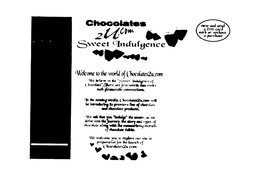 CHOCOLATES 2U.COM SWEET INDULGENCE logo