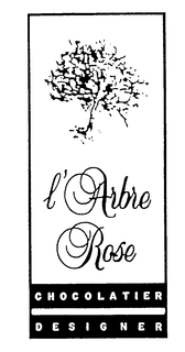CHOCOLATIER DESIGNER L'ARBRE ROSE logo