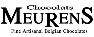 CHOCOLATS MEURENS FINE ARTISANAL BELGIAN CHOCOLATES logo