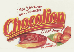 CHOCOLION PÂTE À TARTINER AUX NOISETTES C'EST BON! RICHE EN VITAMINES logo