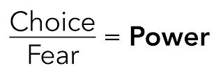 CHOICE FEAR = POWER logo