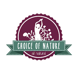 CHOICE OF NATURE ALL NATURAL logo