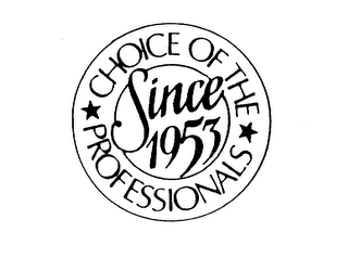 CHOICE OF THE PROFESSIONALS SINCE 1953 logo