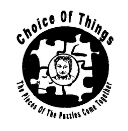 CHOICE OF THINGS THE PIECES OF THE PUZZLES COME TOGETHER logo