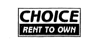 CHOICE RENT TO OWN logo