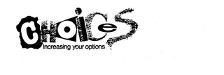 CHOICES INCREASING YOUR OPTIONS logo