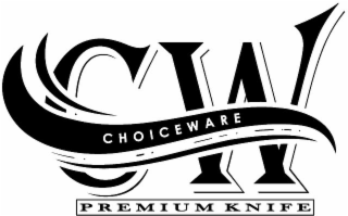 CHOICEWARE, CW, PREMIUM KNIFE logo