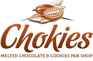 CHOKIES MELTED CHOCOLATE & COOKIES PAN SHOP logo