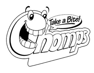 CHOMPS TAKE A BITE! logo