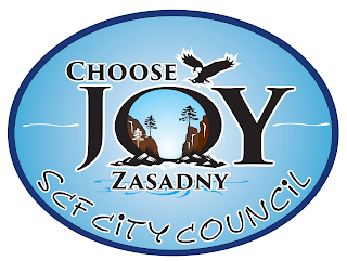 CHOOSE JOY ZASADNY SCF CITY COUNCIL logo