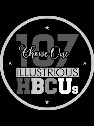 CHOOSE ONE 107 ILLUSTRIOUS HBCUS logo