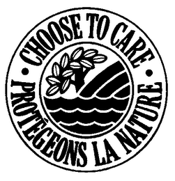 CHOOSE TO CARE PROTEGEONS LA NATURE logo
