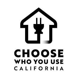 CHOOSE WHO YOU USE CALIFORNIA logo