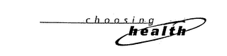 CHOOSING HEALTH logo