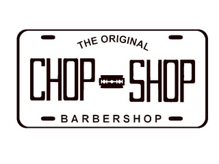 CHOP SHOP THE ORIGINAL BARBERSHOP logo