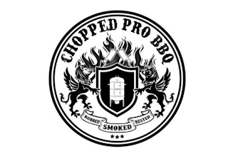 CHOPPED PRO BBQ RUBBED SMOKED RESTED logo