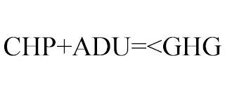 CHP+ADU=<GHG logo
