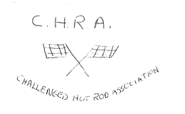 C.H.R.A. CHALLENGED HOT ROD ASSOCIATION logo