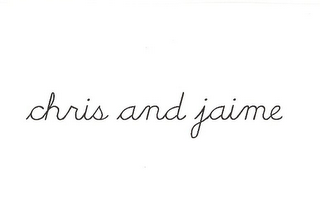 CHRIS AND JAIME logo