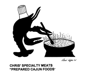 CHRIS SPECIALTY MEATS "PREPARED CAJUN FOODS" logo
