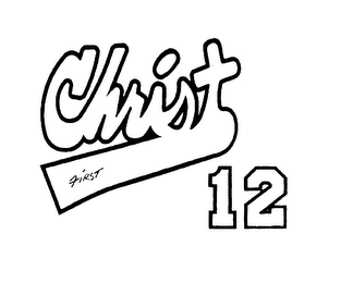 CHRIST FIRST 12 logo