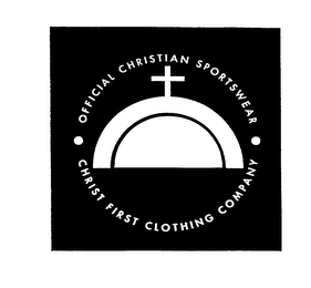 CHRIST FIRST CLOTHING COMPANY OFFICIAL CHRISTIAN SPORTSWEAR logo