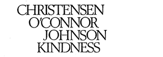 CHRISTENSEN O'CONNOR JOHNSON KINDNESS logo