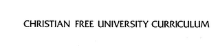 CHRISTIAN FREE UNIVERSITY CURRICULUM logo