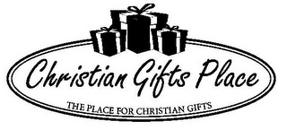 CHRISTIAN GIFTS PLACE THE PLACE FOR CHRISTIAN GIFTS logo