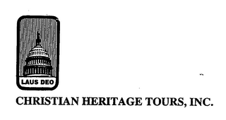 CHRISTIAN HERITAGE TOURS, INC. LAUS DEO logo