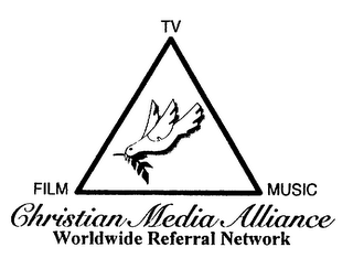 CHRISTIAN MEDIA ALLIANCE WORLDWIDE REFERRAL NETWORK TV FILM MUSIC logo