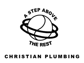 CHRISTIAN PLUMBING-A STEP ABOVE THE REST logo